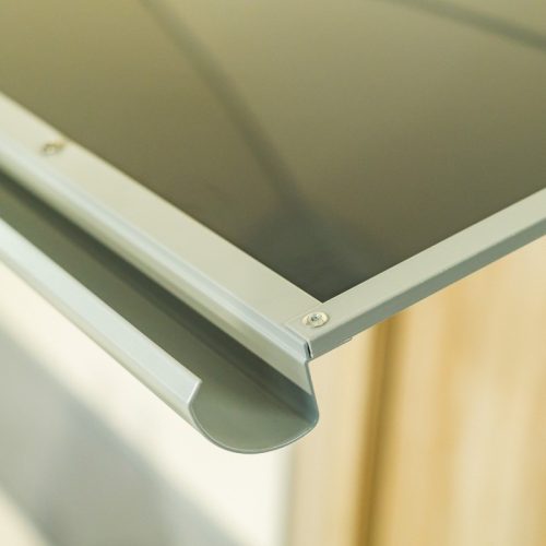 bejárati tető LANITPLAST LYRA 150/84,5 ezüst szín  LG2811