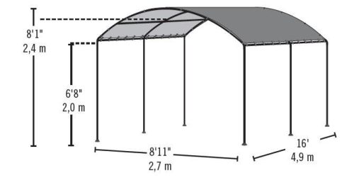 tartalék vitorla - MONARC 2,7 x 4,9 m (25866EU) LG2971