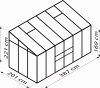 üvegház VITAVIA IDA 7800 PC 4 mm ezüst színű LG301