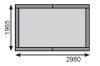fából készült kerti ház KARIBU VERKAUFSHAUS 2 (27501) natur LG3042