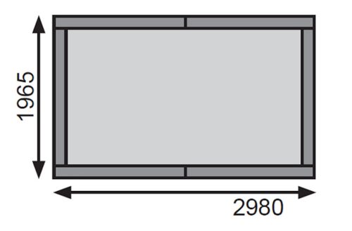 fából készült kerti ház KARIBU VERKAUFSHAUS 2 (27501) natur LG3042