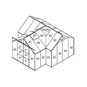   tartalék üveg az üvegházhoz VITAVIA SIRIUS PC 4 mm LG3048