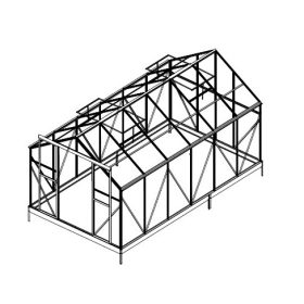   tartalék üveg az üvegházhoz LANITPLAST PLUGIN 8x14 PC 4 mm LG3057