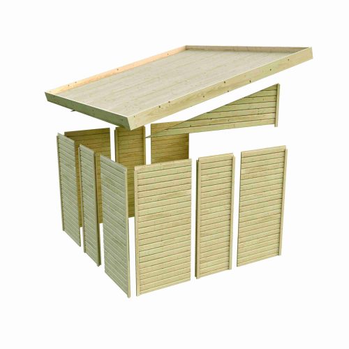fából készült kerti ház KARIBU GÖRLITZ (38746) natur LG3070
