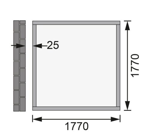 fából készült kerti ház KARIBU WANDLITZ 2 (54600) natur LG3072