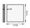 fából készült kerti ház KARIBU WANDLITZ 2 (73072) terragrau LG3073