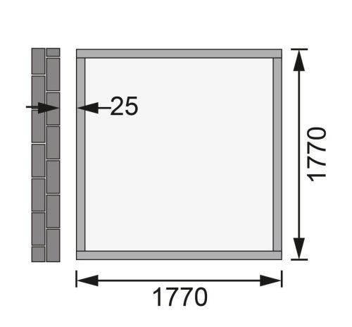 fából készült kerti ház KARIBU WANDLITZ 2 (73072) terragrau LG3073