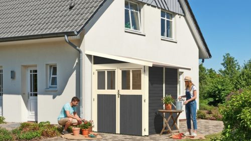 fából készült kerti ház KARIBU WANDLITZ 2 (73072) terragrau LG3073