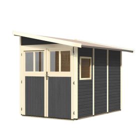   fából készült kerti ház KARIBU WANDLITZ 3 (73073) terragrau LG3090
