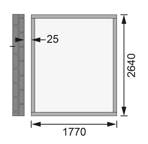 fából készült kerti ház KARIBU WANDLITZ 3 (38749) antracit LG3091