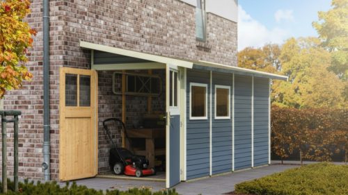 fából készült kerti ház KARIBU WANDLITZ 4 (73074) terragrau LG3092
