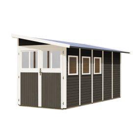  fából készült kerti ház KARIBU WANDLITZ 5 (73075) terragrau LG3094