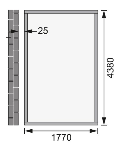 fából készült kerti ház KARIBU WANDLITZ 5 (73075) terragrau LG3094
