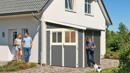 fából készült kerti ház KARIBU BOMLITZ 2 (8884) terragrau LG3097