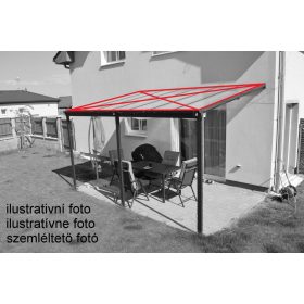   csereüvegezés a LANITPLAST WALL 53 pergolához clear PC LG3108