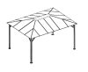 tartalék üvegezés pavilonhoz  LANITPLAST 43 bronz PC 6 mm LG3115