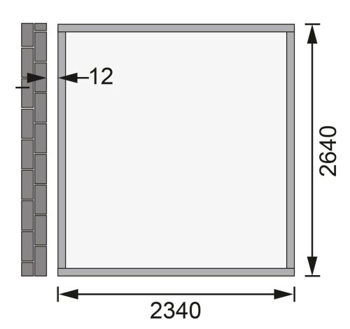 fából készült kerti ház KARIBU BOMLITZ 3 (68862) natur LG3137
