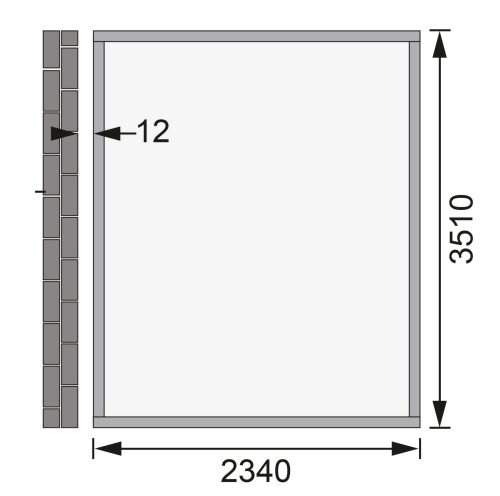 fából készült kerti ház KARIBU BOMLITZ 4 (68863) natur LG3139