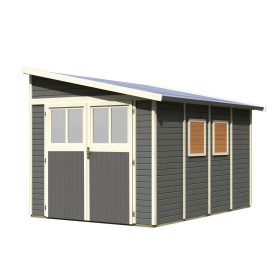   fából készült kerti ház KARIBU BOMLITZ 4 (8887) terragrau LG3140