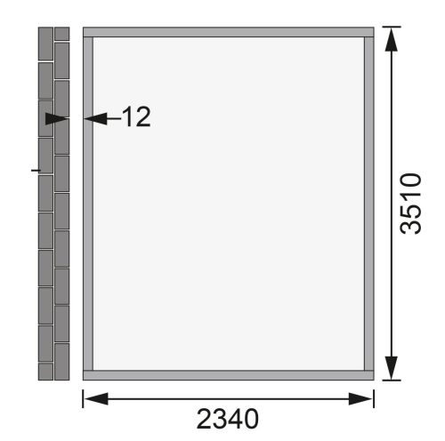 fából készült kerti ház KARIBU BOMLITZ 4 (8887) terragrau LG3140