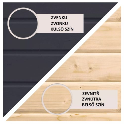 fából készült kerti ház KARIBU ASKOLA 2 (38648) antracit LG3204