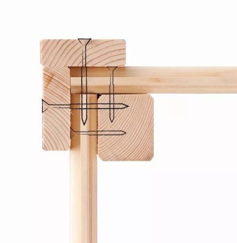 fából készült kerti ház KARIBU GLUCKSBURG 2 + egy menedéket 190 cm (83229) natur LG3489