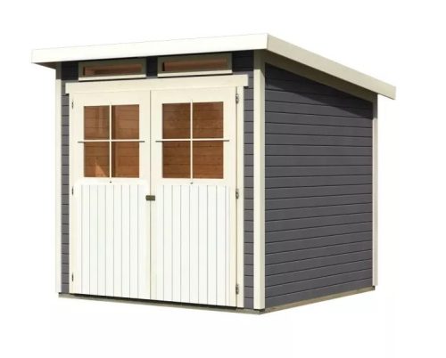 fából készült kerti ház KARIBU GLUCKSBURG 3 (68214) terragrau LG3492