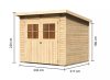 fából készült kerti ház KARIBU GLUCKSBURG 4 (57743) natur LG3496