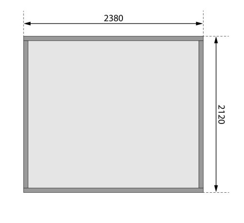 fából készült kerti ház KARIBU GLÜCKSBURG 4 (57743) natur LG3496