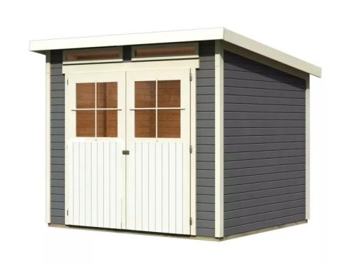 fából készült kerti ház KARIBU GLUCKSBURG 4 (68216) terragrau LG3497