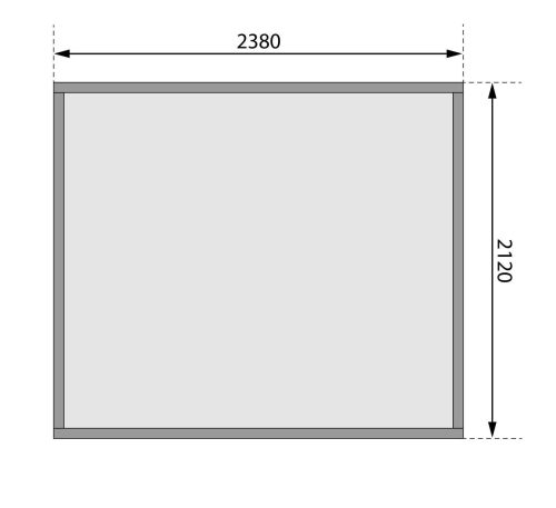 fából készült kerti ház KARIBU GLÜCKSBURG 4 (68216) terragrau LG3497