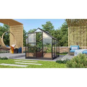   üvegház VITAVIA VENUS 5000 tiszta üveg 3 mm fekete színű LG3539