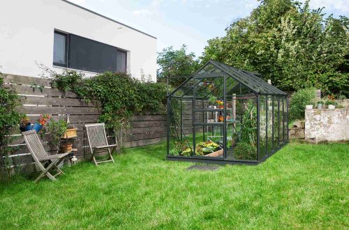 üvegház VITAVIA VENUS 6200 tiszta üveg 3 mm fekete színű LG3540
