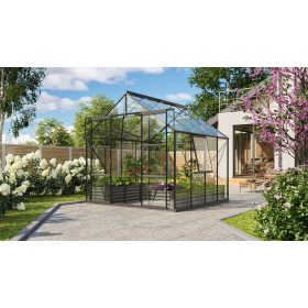   üvegház VITAVIA URANUS 6700 tiszta üveg 3 mm fekete színű LG3560