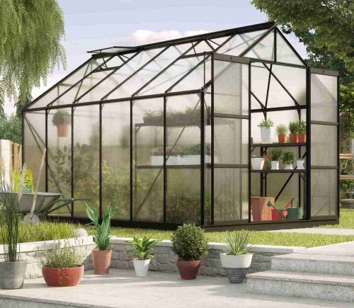üvegház VITAVIA URANUS 9900 PC 6 mm fekete színű LG3571