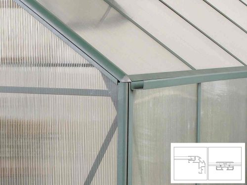üvegház VITAVIA TRITON 6200 PC 6 mm ezüst színű LG3683