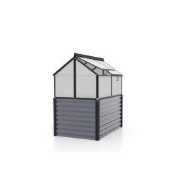   emelt ágyás üvegházzal VITAVIA GAIA JUMBO PC 4 mm fekete LG3735