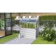 VITAVIA GAIA JUMBO emelt ágyás üvegházzal  üveg 3 mm ezüst