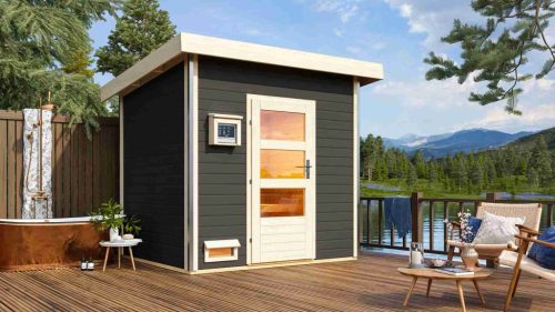 finn szauna KARIBU NORGE (27213) terragrau LG3773