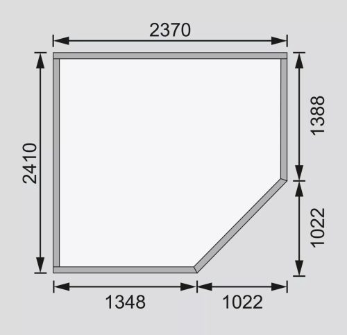 fából készült kerti ház KARIBU SCHWANDORF 5 (73470) natur LG3904
