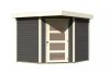 fából készült kerti ház KARIBU SCHWANDORF 5 (73471) terragrau LG3905