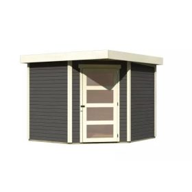   fából készült kerti ház KARIBU SCHWANDORF 5 (73471) terragrau LG3905
