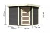 fából készült kerti ház KARIBU SCHWANDORF 5 (73471) terragrau LG3905