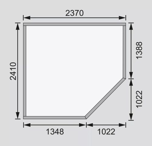 fából készült kerti ház KARIBU SCHWANDORF 5 (73471) terragrau LG3905
