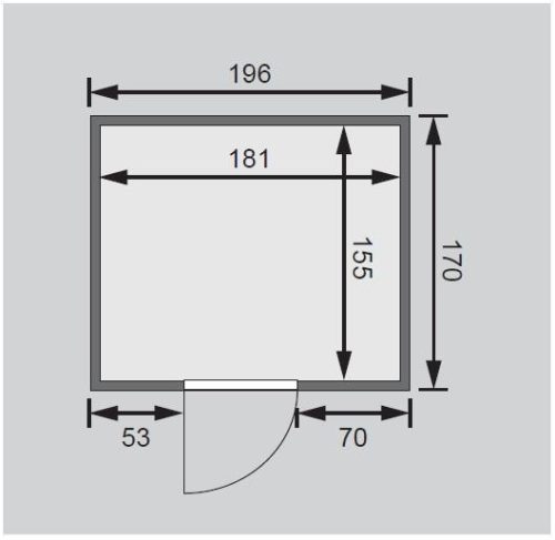 finn szauna KARIBU SODIN (75690) LG3976