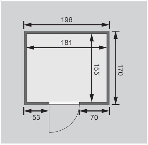 finn szauna KARIBU SODIN (85599) LG3980
