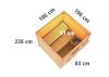 finn szauna KARIBU TORGE (86172) natur LG4012