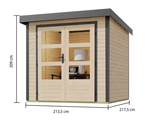 hibrid kerti ház KARIBU JUPITER A (93409) natur / terragrau LG4027