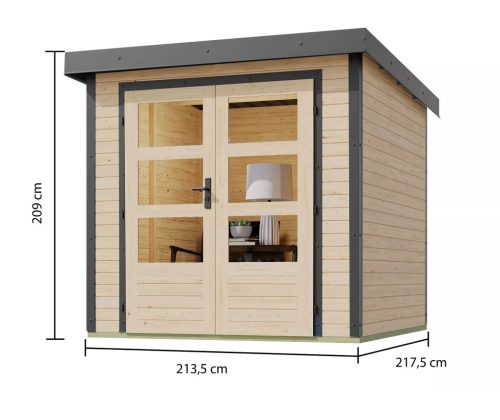 hibrid kerti ház KARIBU JUPITER A (93409) natur / terragrau LG4027
