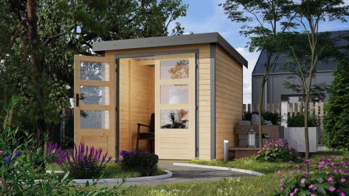 hibrid kerti ház KARIBU JUPITER A (93409) natur / terragrau LG4027